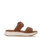 Braune remonte Damen Pantoletten D3J51-24 mit trendiger Schnalle. Schuh Innenseite.