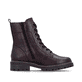 Bordeauxfarbene remonte Damen Schnürstiefel D0B85-35. Schuh Innenseite.