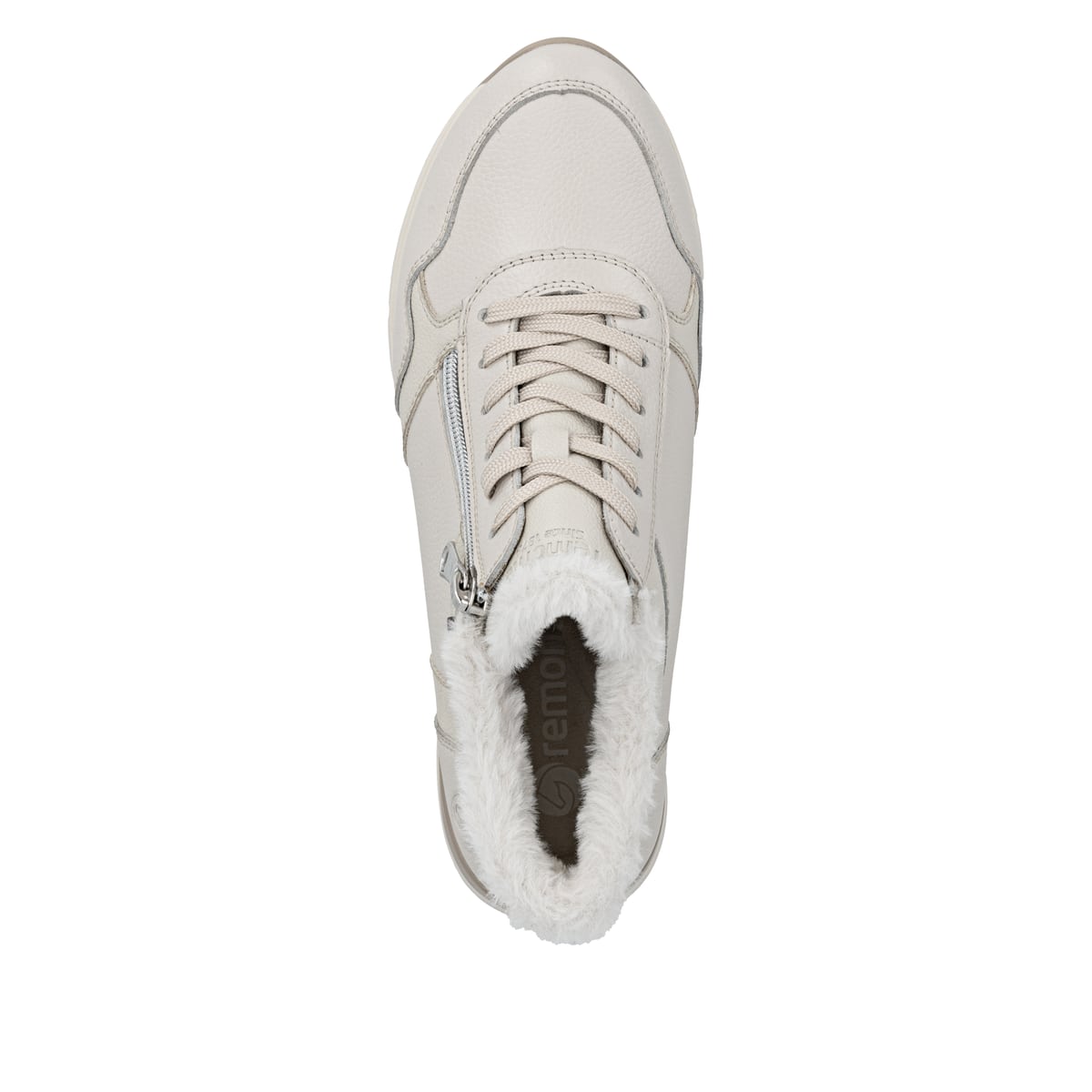 Weiße remonte Damen Schnürstiefel R6773-80 mit wasserabweisender TEX-Membran. Schuh Laufsohle.