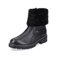 
Nachtschwarze remonte Damen Kurzstiefel D0B71-01 mit Reißverschluss sowie Glass-Fibre. Schuh seitlich schräg