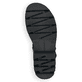 Schwarze remonte Riemchensandalen D7950-00 mit einem Klettverschluss. Schuh Laufsohle.