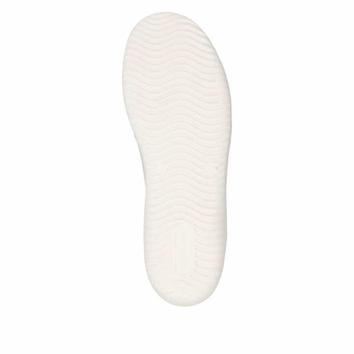 Weiße remonte Damen Schnürschuhe D1E06-80 mit einem Reißverschluss. Schuh Laufsohle.