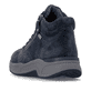 Dunkelblaue remonte Damen Sneaker D3V71-14 mit wasserabweisender TEX-Membran. Schuh von hinten.