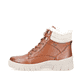 Braune remonte Damen Schnürstiefel D0E71-24 mit wasserabweisender TEX-Membran. Schuh Außenseite.