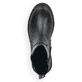 
Nachtschwarze remonte Damen Chelsea Boots D3970-01 mit einer leichten Profilsohle. Schuh von oben