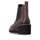 Braune remonte Chelsea Boots D0A70-22 mit Reißverschluss sowie Komfortweite G. Schuh von hinten.