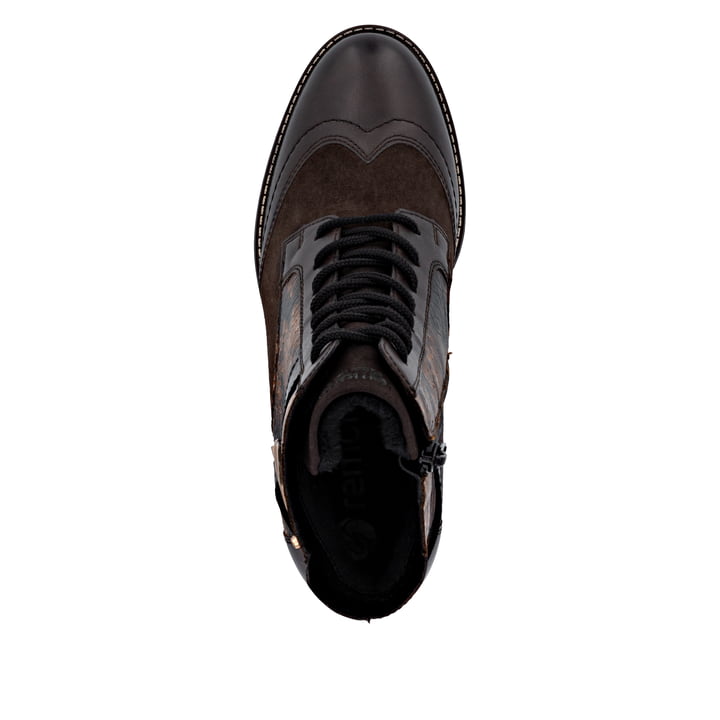 Bottines remonte marron pour femme D2A77-25 avec membrane remonteTEX. Semelle extérieure de la chaussure.