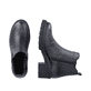 
Tiefschwarze remonte Damen Chelsea Boots D0A70-01 mit Reißverschluss sowie Blockabsatz. Schuhpaar von oben.