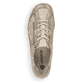 Metallische remonte Damen Schnürschuhe R3403-60 mit einem Reißverschluss. Schuh von oben.