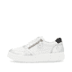 Weiße remonte Damen Sneaker Low D0J05-80 mit einem Reißverschluss. Schuh Außenseite.