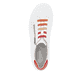 Lilienweiße remonte Damen Schnürschuhe D1E02-80 mit einem Reißverschluss. Schuh von oben.
