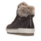 Dunkelbraune remonte Damen Schnürstiefel D0780-25. Schuh von hinten.