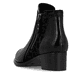 Schwarze remonte Damen Stiefeletten R5172-00 mit einem Reißverschluss. Schuh von hinten.