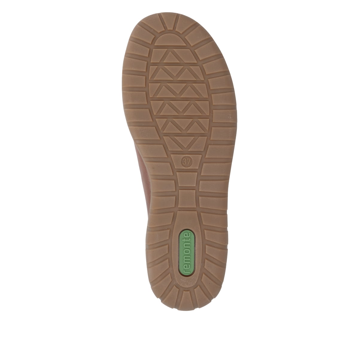 Chaussures à lacets remonte marron pour femmes D3T00-24. Semelle extérieure de la chaussure.