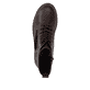 Dunkelbraune remonte Damen Schnürstiefel D0B84-25. Schuh von oben.