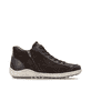 Dunkelbraun-bronzene remonte Damen Schnürstiefel R1454-25. Schuh Innenseite.