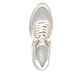 Metallische remonte Damen Sneaker Low D2G03-90 mit einer Schnürung. Schuh von oben.