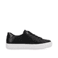 Nachtschwarze remonte Damen Sneaker D0916-00 mit einer besonders leichten Sohle. Schuh Innenseite