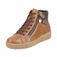 
Nougatbraune remonte Damen Schnürstiefel R7997-24 mit Schnürung und Reißverschluss. Schuh seitlich schräg