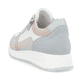 Weiße remonte Damen Sneaker Low D2G00-81 mit Reißverschluss sowie Komfortweite G. Schuh von hinten.