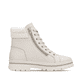 Weiße remonte Damen Schnürstiefel D2U74-80 mit wasserabweisender TEX-Membran. Schuh Innenseite.