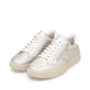 Goldene remonte Damen Sneaker Low D2C02-90 mit einem Reißverschluss. Schuhpaar seitlich schräg.