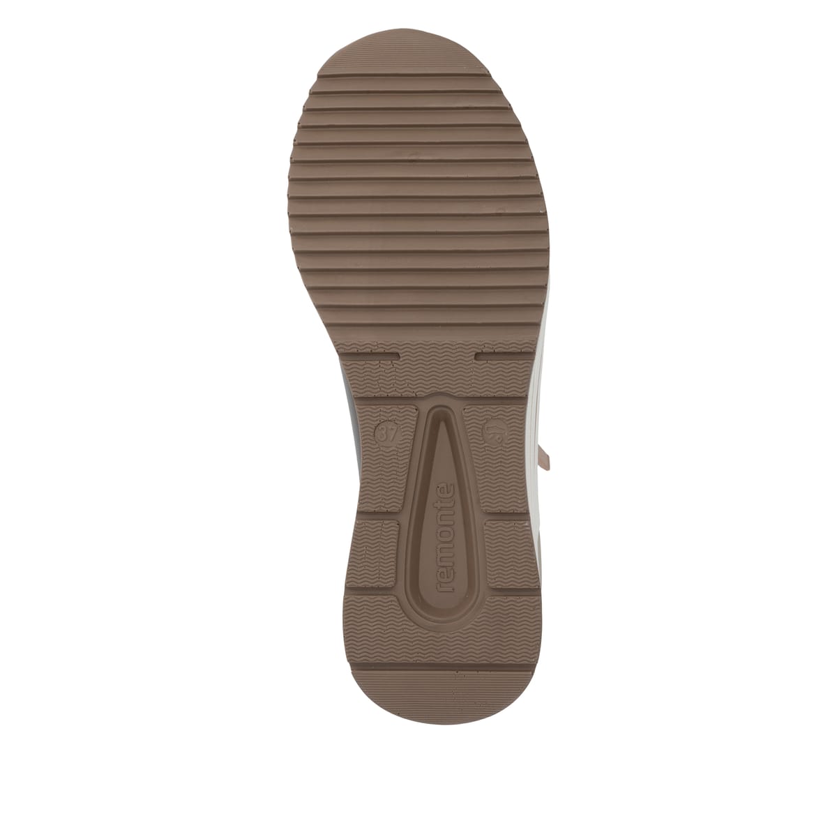 Baskets basses remonte métalliques végan pour femmes D0T09-92. Semelle extérieure de la chaussure.