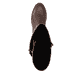 Braune remonte Hochschaftstiefel D3S74-22 mit Reißverschluss sowie Extraweite H. Schuh von oben.