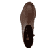 Braune remonte Damen Stiefeletten D3U73-22 mit einem Reißverschluss. Schuh von oben.