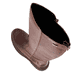 Braune remonte Hochschaftstiefel D4B71-22 mit wasserabweisender TEX-Membran. Schuh von oben, liegend.