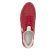 Rote remonte Damen Sneaker Low R6705-33 mit Reißverschluss sowie Komfortweite G. Schuh von oben.