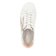 Weiße remonte Damen Sneaker Low D1C01-81 mit Reißverschluss sowie Komfortweite G. Schuh von oben.