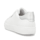 Weiße remonte Damen Sneaker Low D2J00-80 mit Schnürung sowie der Komfortweite G. Schuh von hinten.