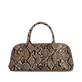 Sac à main remonte Q0673-25 avec motif serpent avec poignée de transport, bandoulière et poche intérieure.Devant.