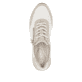 Beige remonte Damen Sneaker D0T00-60 mit einem Reißverschluss sowie Extraweite H. Schuh Laufsohle.