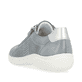 Blaue remonte Damen Schnürschuhe D1E02-14 mit einem Reißverschluss. Schuh von hinten.