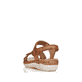 
Karamellbraune remonte Damen Riemchensandalen R6850-22 mit einer Profilsohle. Schuh von hinten