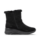 Schwarze remonte Damen Kurzstiefel D0T82-02 mit wasserabweisender TEX-Membran. Schuh Innenseite.