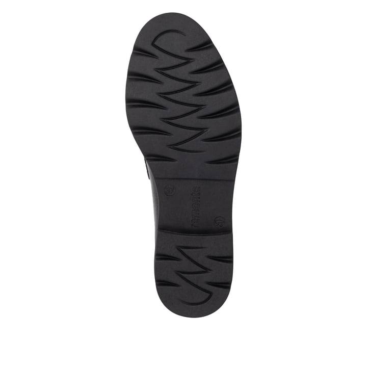Weinrote remonte Damen Loafer D2Q05-35 mit einem Gummizug. Schuh Laufsohle.