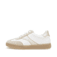 Weiße remonte Damen Sneaker Low D2C01-81 mit Schnürung sowie der Komfortweite G. Schuh Außenseite.