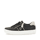 Schwarze remonte Damen Sneaker Low D0919-03 mit einem Reißverschluss. Schuh Außenseite.