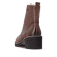 Braune remonte Damen Schnürstiefel D0A81-24 mit wasserabweisender TEX-Membran. Schuh von hinten.