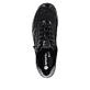 Baskets basses remonte noires pour femme R7637-04 avec fermeture éclair. Semelle extérieure de la chaussure.