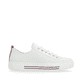 Weiße remonte Damen Sneaker Low D0900-80 mit Schnürung sowie der Komfortweite G. Schuh Innenseite.
