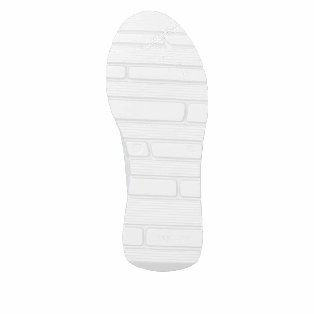 Weiße remonte Damen Schnürschuhe D2V03-80 mit Reißverschluss sowie Extraweite H. Schuh Laufsohle.
