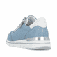 Blaue remonte Damen Sneaker Low R6716-12 mit Reißverschluss sowie Komfortweite G. Schuh von hinten.