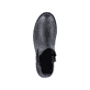 
Tiefschwarze remonte Damen Chelsea Boots D0A70-01 mit Reißverschluss sowie Blockabsatz. Schuh von oben