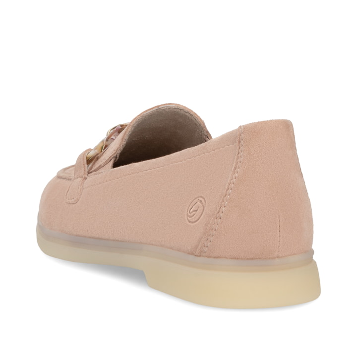 Rosane remonte Damen Loafer D2F00-31 mit einem Gummizug. Schuh von hinten.
