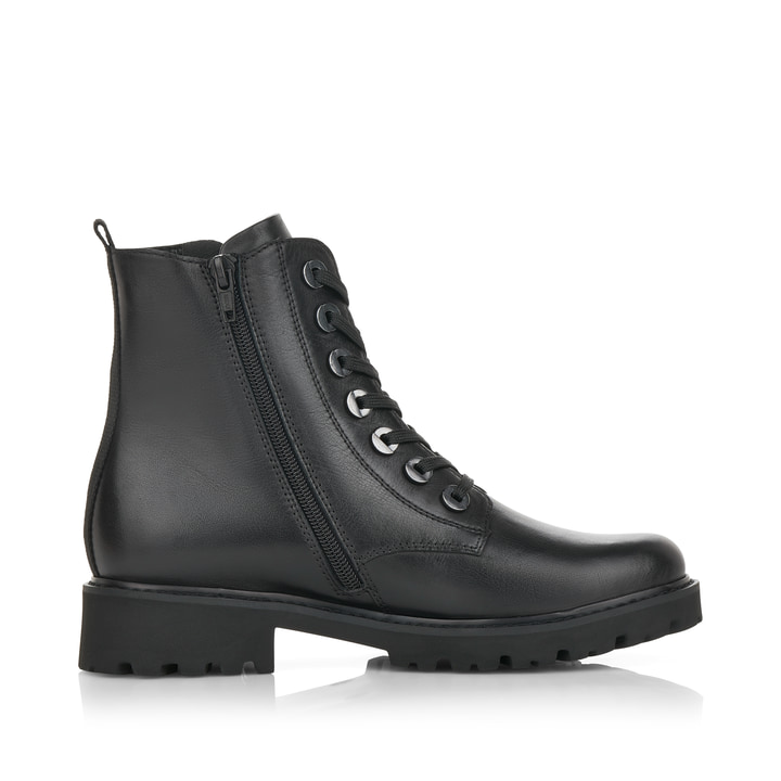 Schwarze remonte Damen Biker Boots D8671-01 mit einer besonders leichten Sohle. Schuh Innenseite