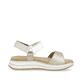 Metallische remonte Riemchensandalen D1J57-90 mit einem Klettverschluss. Schuh Innenseite.